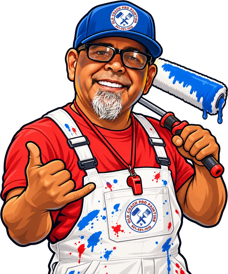 The Coach mascot for Interior Painting